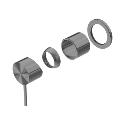 Nero Mecca Shower Mixer 60mm Plate Trim Kits Only, Gun Metal