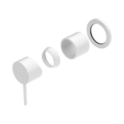 Nero Mecca Wall/Shower Mixer 60mm Plate Trim Kits Only, Matte White