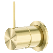 Nero Mecca Wall/Shower Mixer 60mm Handle Up Plate, Brushed Gold