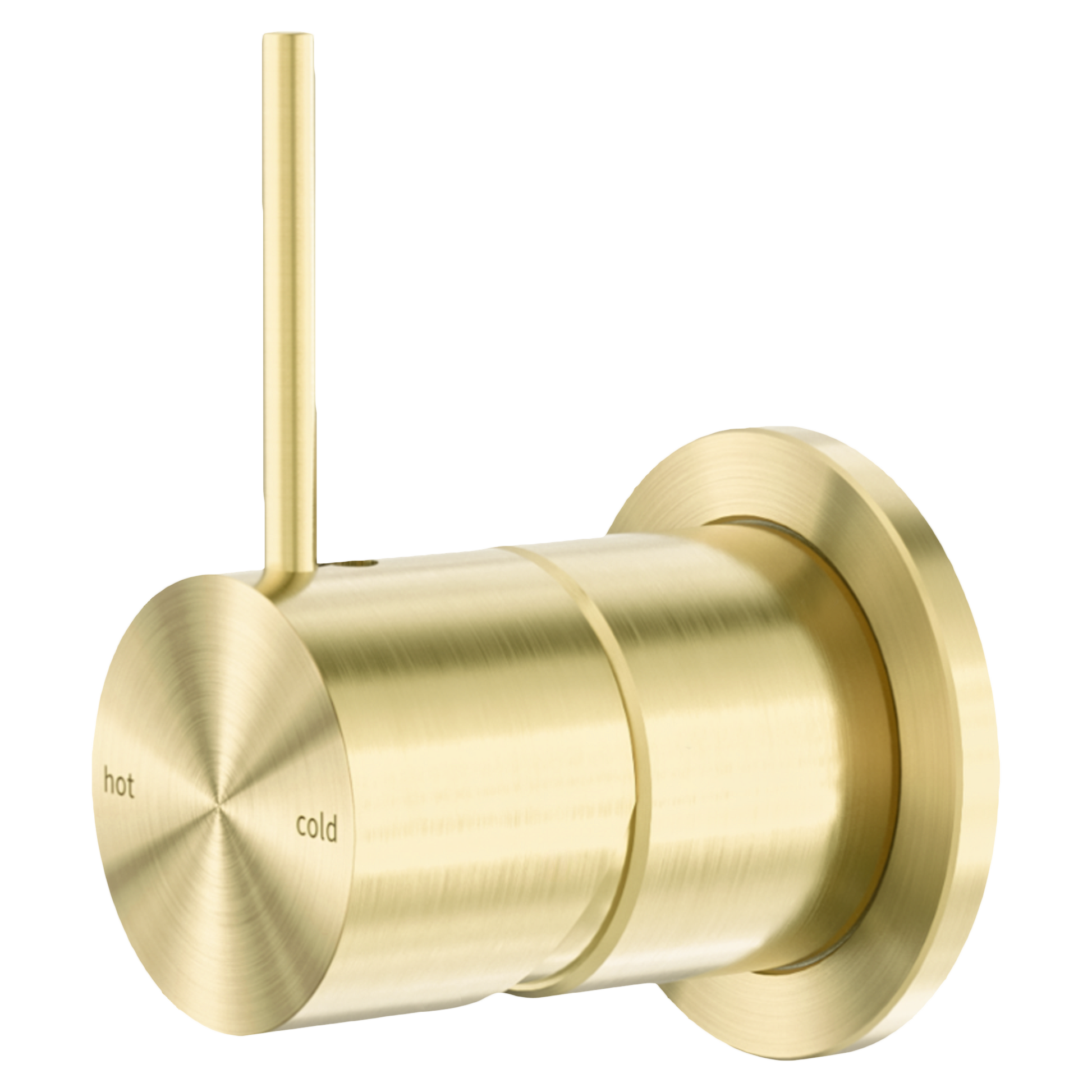 Nero Mecca Wall/Shower Mixer 60mm Handle Up Plate, Brushed Gold