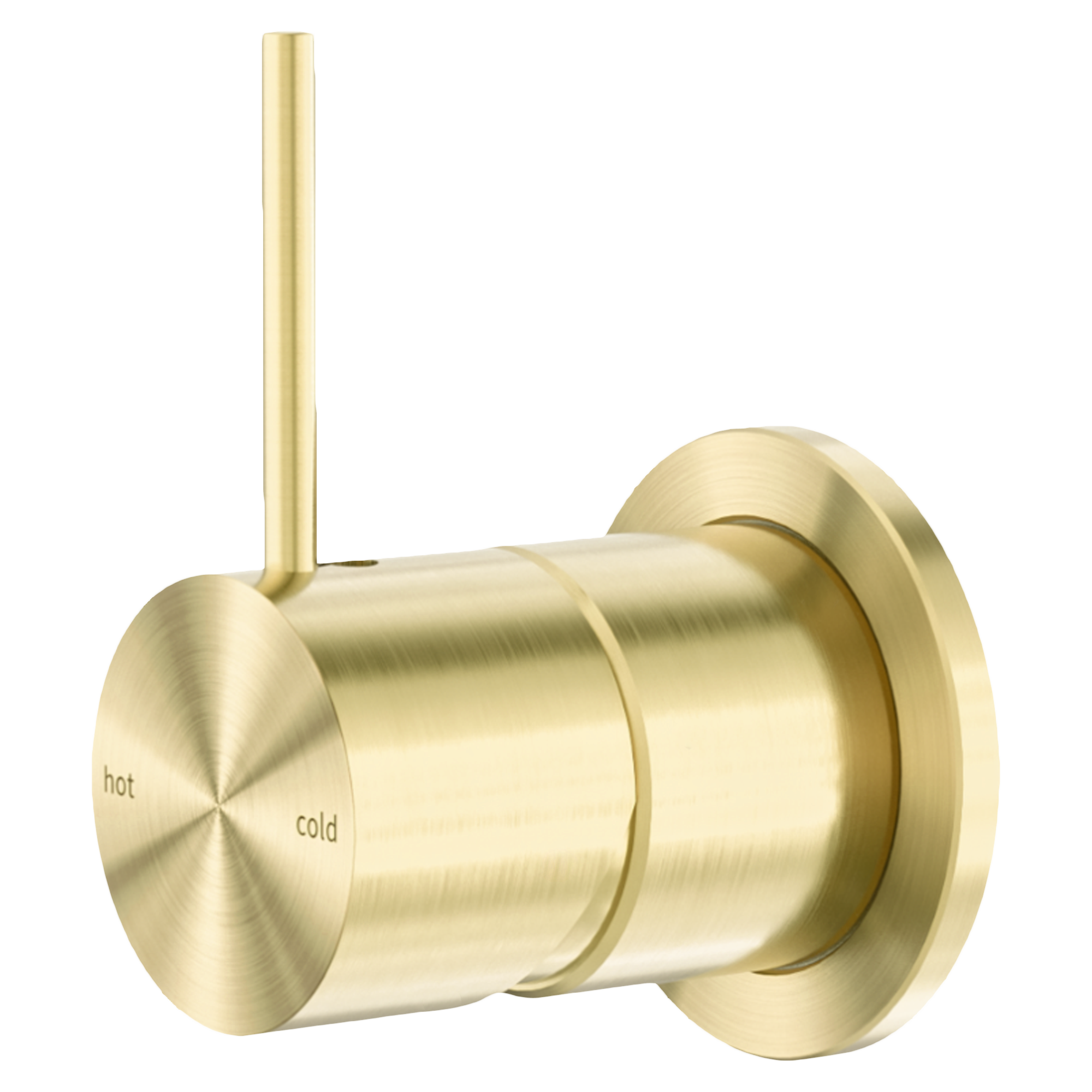 Nero Mecca Wall/Shower Mixer 60mm Handle Up Plate, Brushed Gold