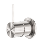 Nero Mecca Wall/Shower Mixer 60mm Handle Up Plate, Brushed Nickel
