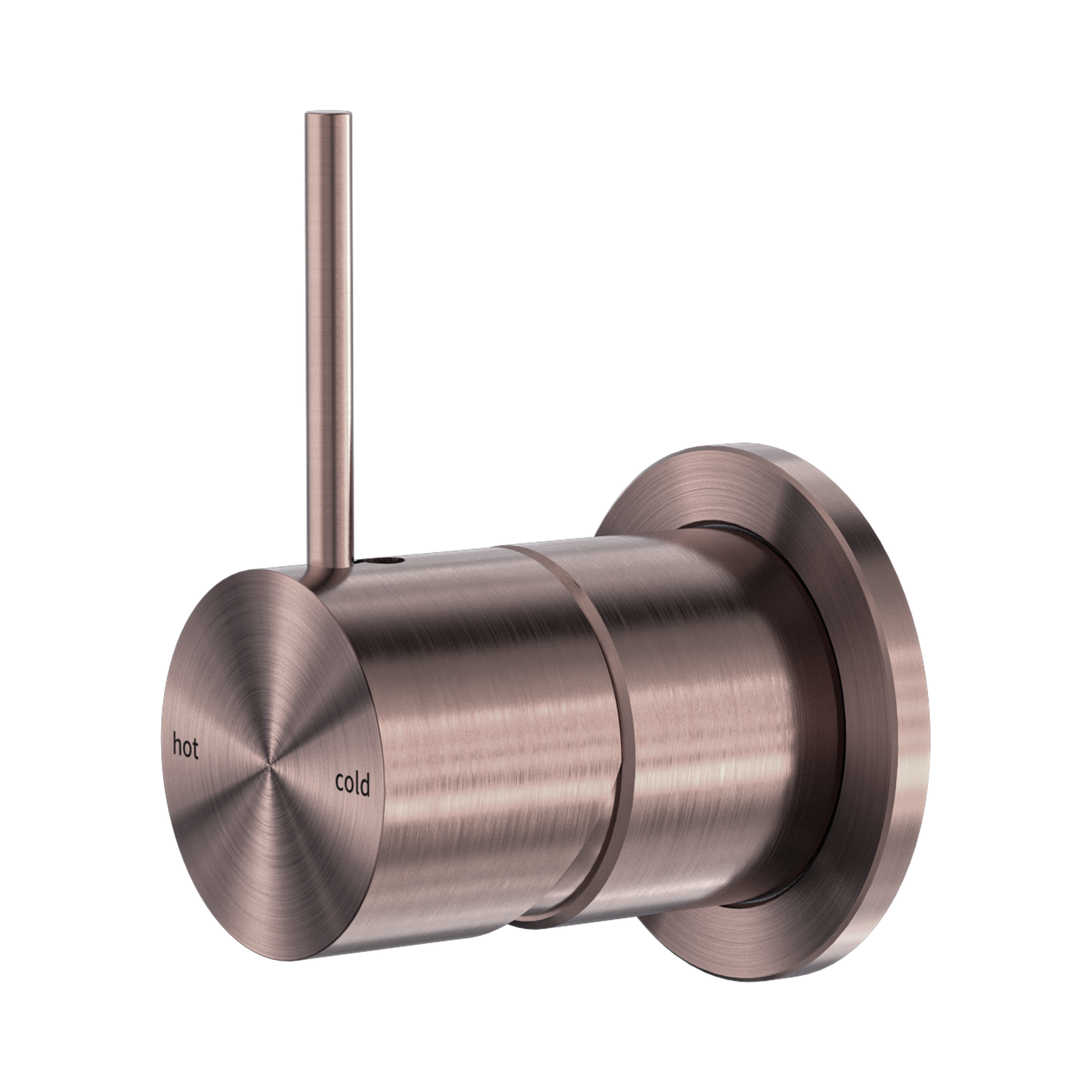 Nero Mecca Wall/Shower Mixer 60mm Handle Up Plate, Brushed Bronze