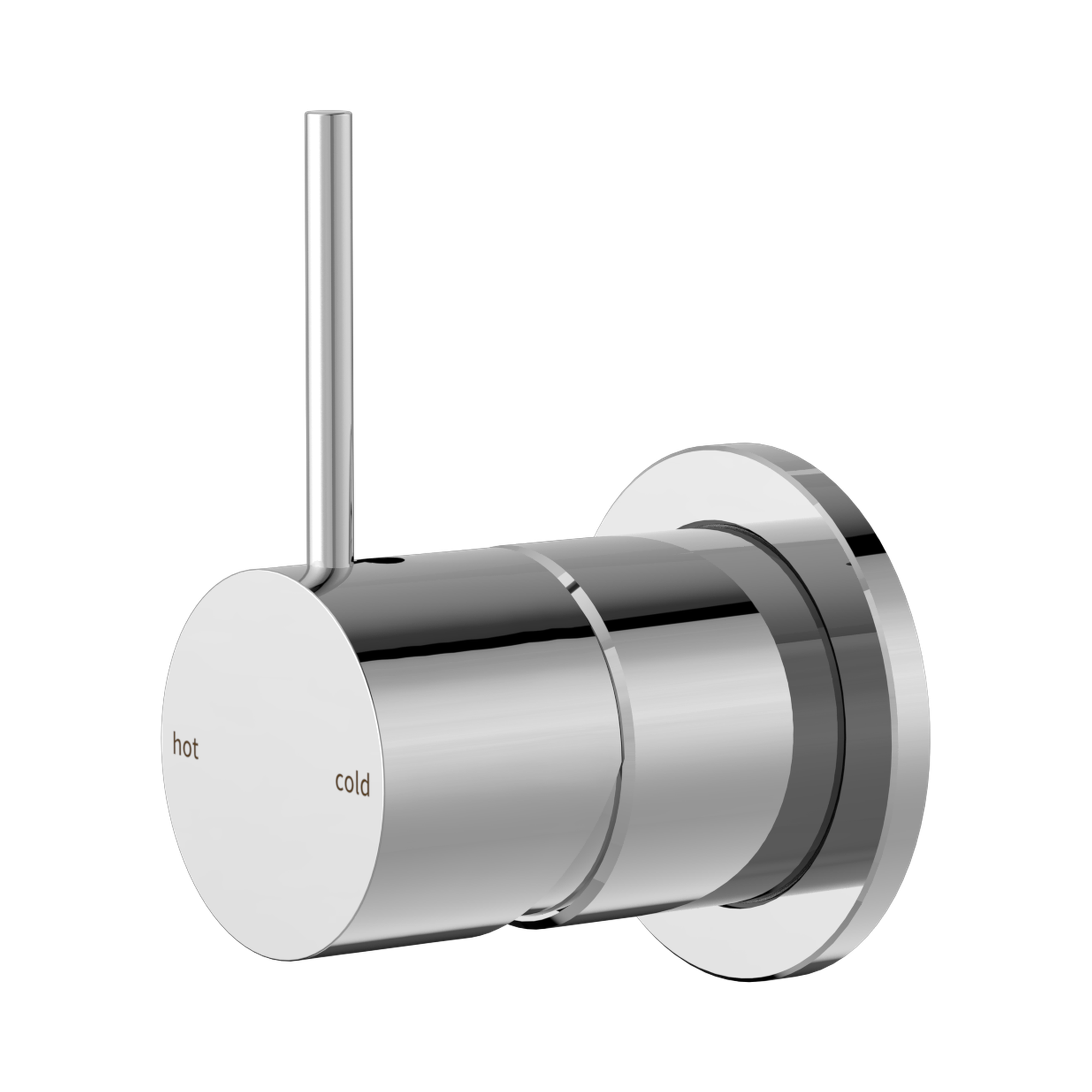 Nero Mecca Wall/Shower Mixer 60mm Handle Up Plate, Chrome