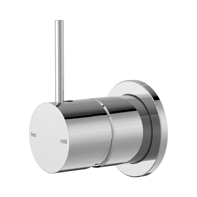 Nero Mecca Shower Mixer 60mm Handle Up Plate, Chrome