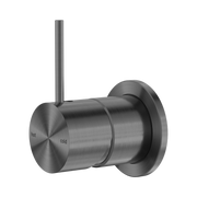 Nero Mecca Wall/Shower Mixer 60mm Handle Up Plate, Gun Metal