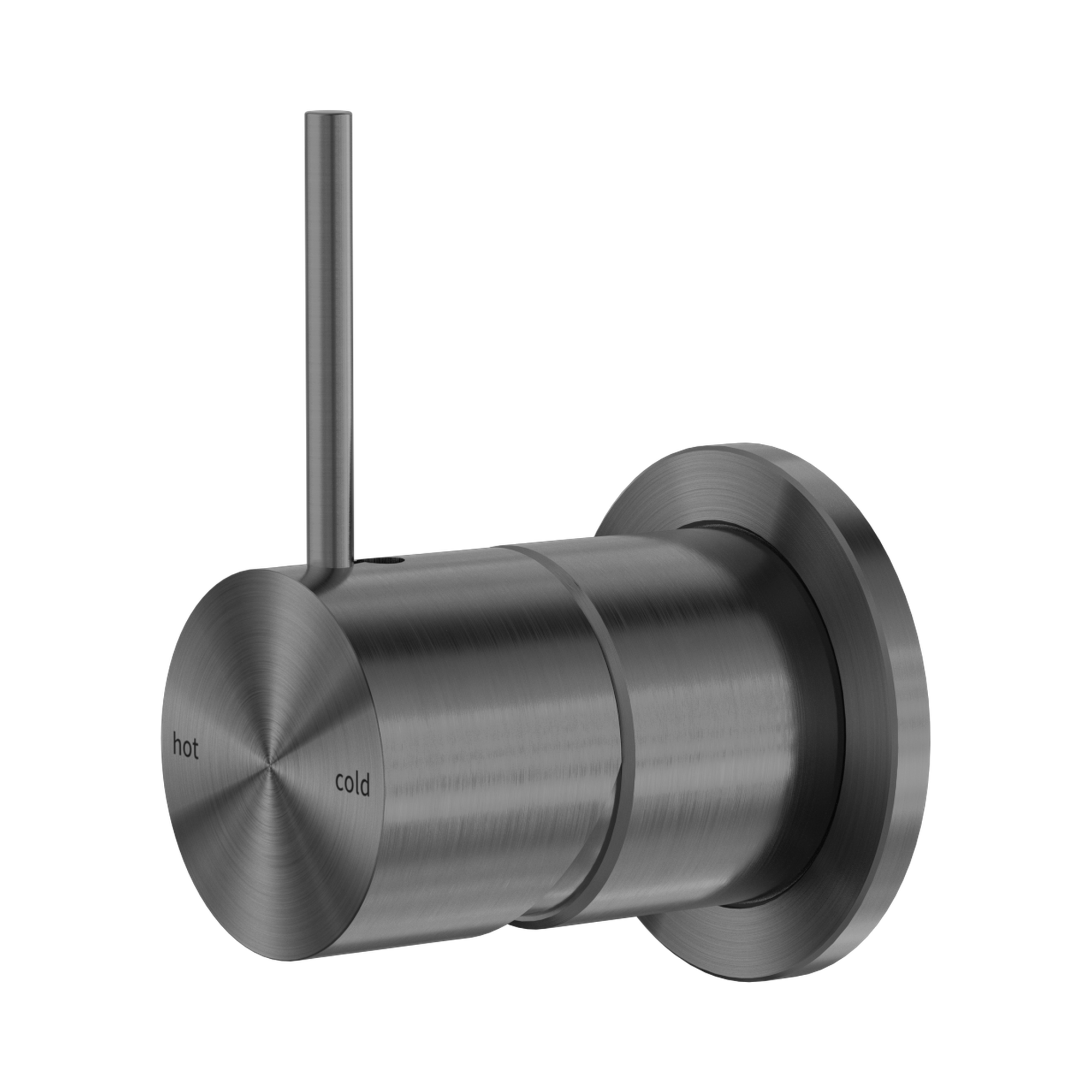 Nero Mecca Wall/Shower Mixer 60mm Handle Up Plate, Gun Metal
