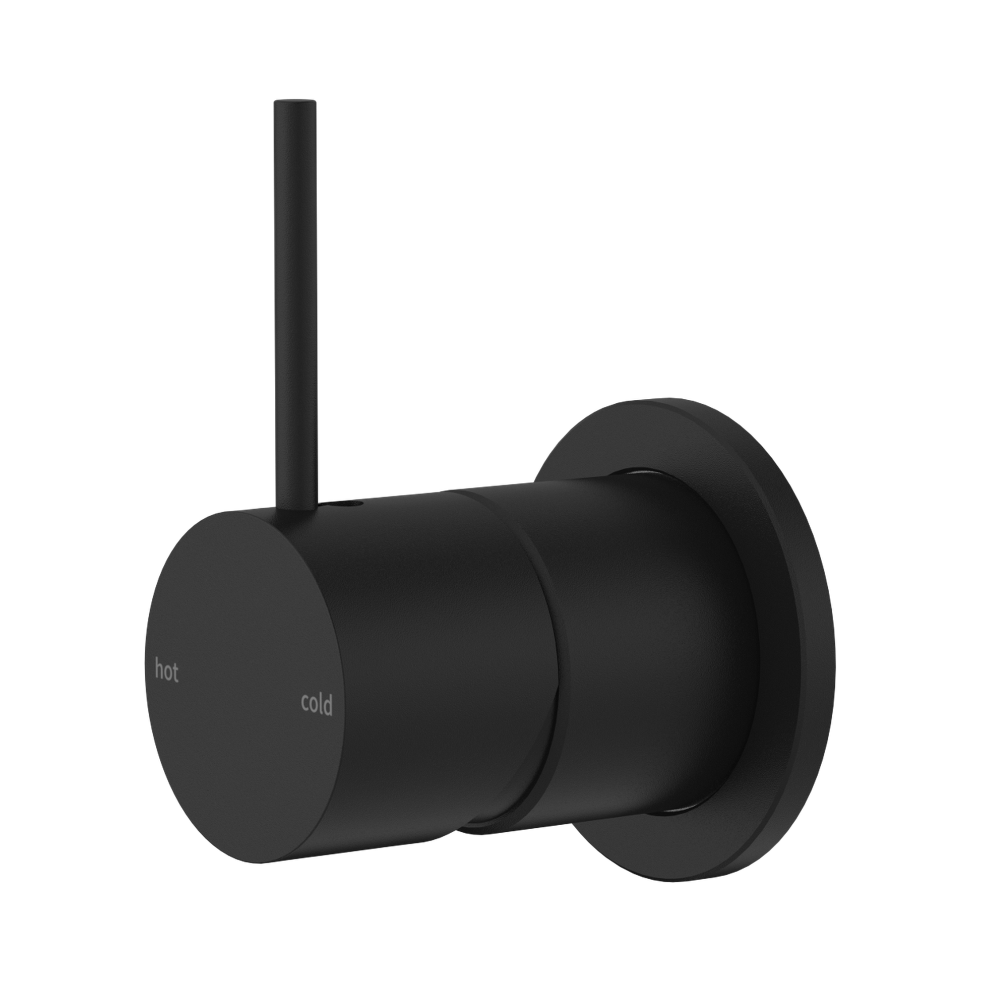 Nero Mecca Wall/Shower Mixer 60mm Handle Up Plate, Matte Black