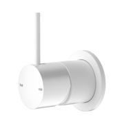 Nero Mecca Wall/Shower Mixer 60mm Handle Up Plate, Matte White