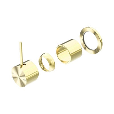 Nero Mecca Shower Mixer 60mm Handle Up Plate Trim Kits Only, Brushed Gold