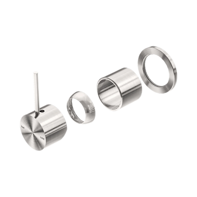 Nero Mecca Shower Mixer 60mm Handle Up Plate Trim Kits Only, Brushed Nickel