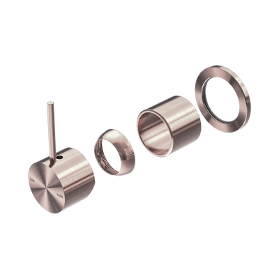 Nero Mecca Shower Mixer 60mm Handle Up Plate Trim Kits Only, Brushed Bronze