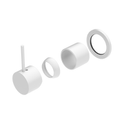 Nero Mecca Wall/Shower Mixer 60mm Handle Up Plate Trim Kits Only, Matte White