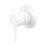 Nero Mecca Wall/Shower Mixer 80mm Plate, Matte White