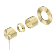 Nero Mecca Wall/Shower Mixer 80mm Plate Trim Kits Only, Brushed Gold