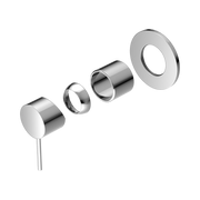 Nero Mecca Wall/Shower Mixer 80mm Plate Trim Kits Only, Chrome