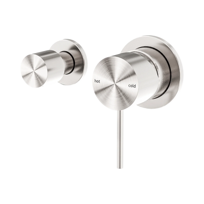 Nero Mecca Shower Mixer With Horizontal 2 Way Diverter, Brushed Nickel