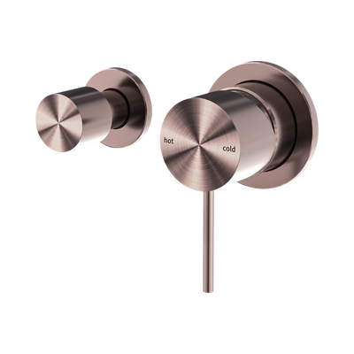 Nero Mecca Shower Mixer With Horizontal 2 Way Diverter, Brushed Bronze