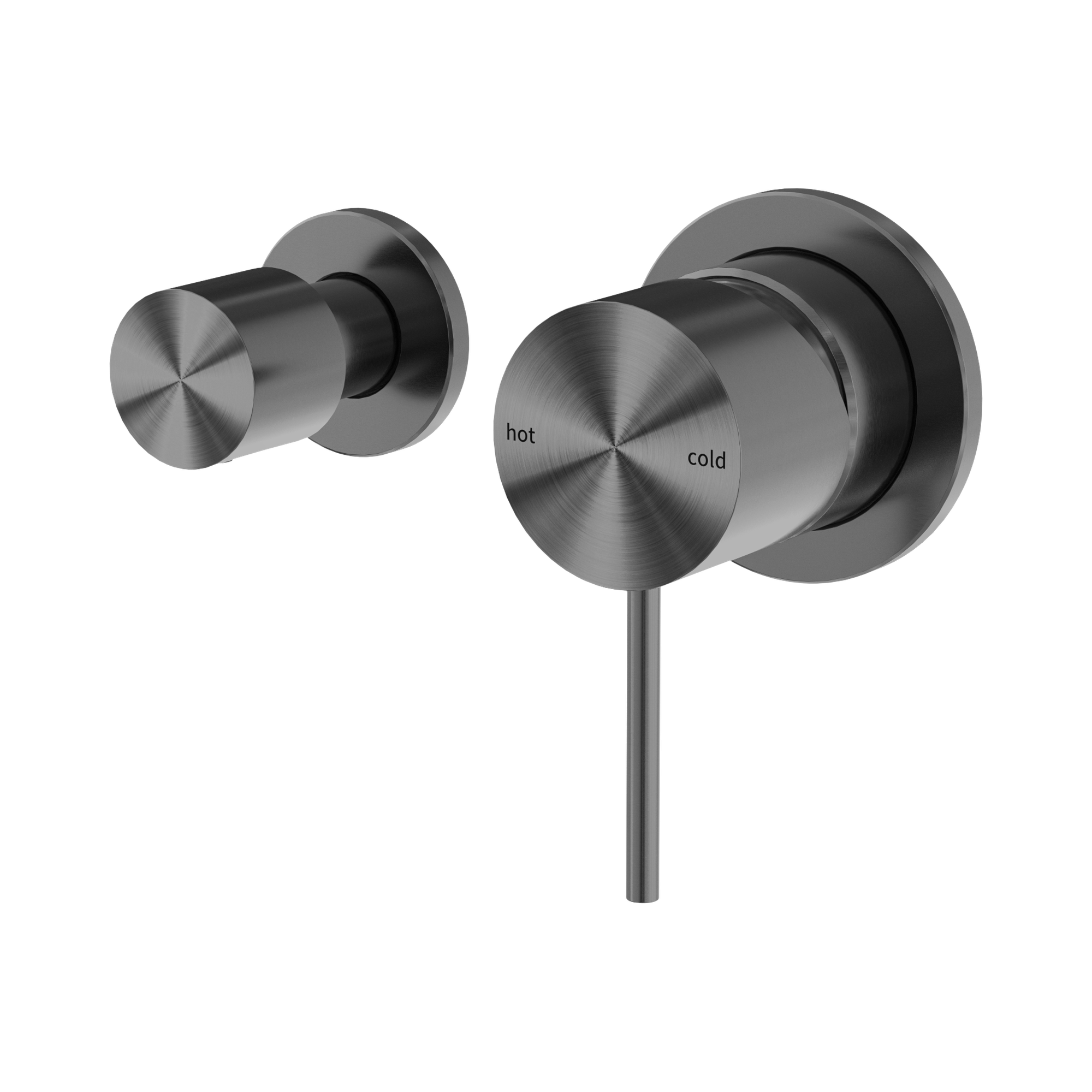 Nero Mecca Wall/Shower Mixer With Horizontal 2 Way Diverter, Gun Metal