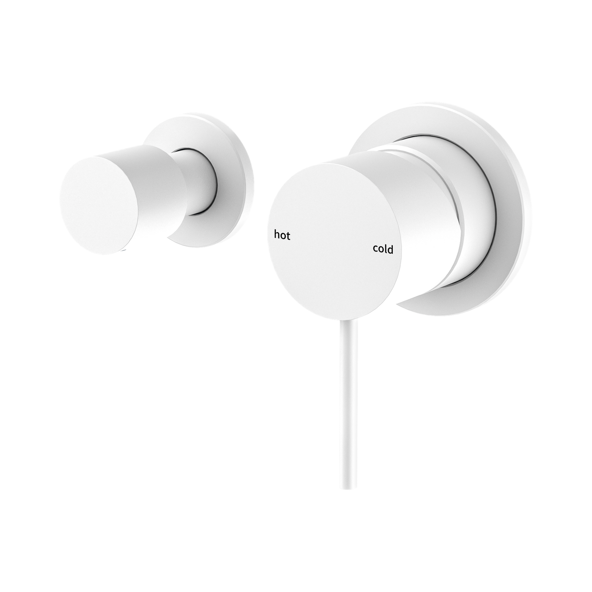 Nero Mecca Wall/Shower Mixer With Horizontal 2 Way Diverter, Matte White