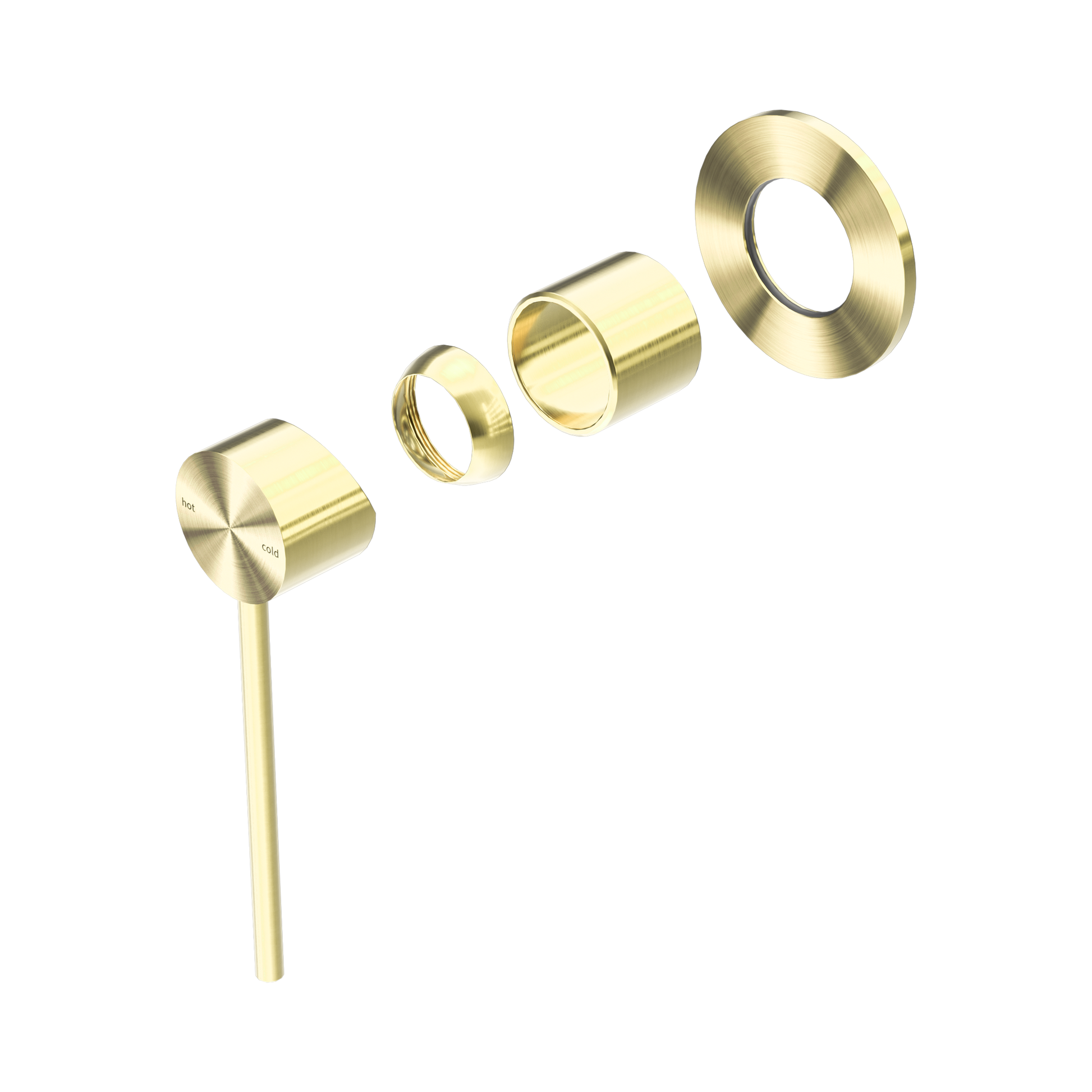 Nero Mecca Care Wall/Shower Mixer Trim Kits Only, Brushed Gold