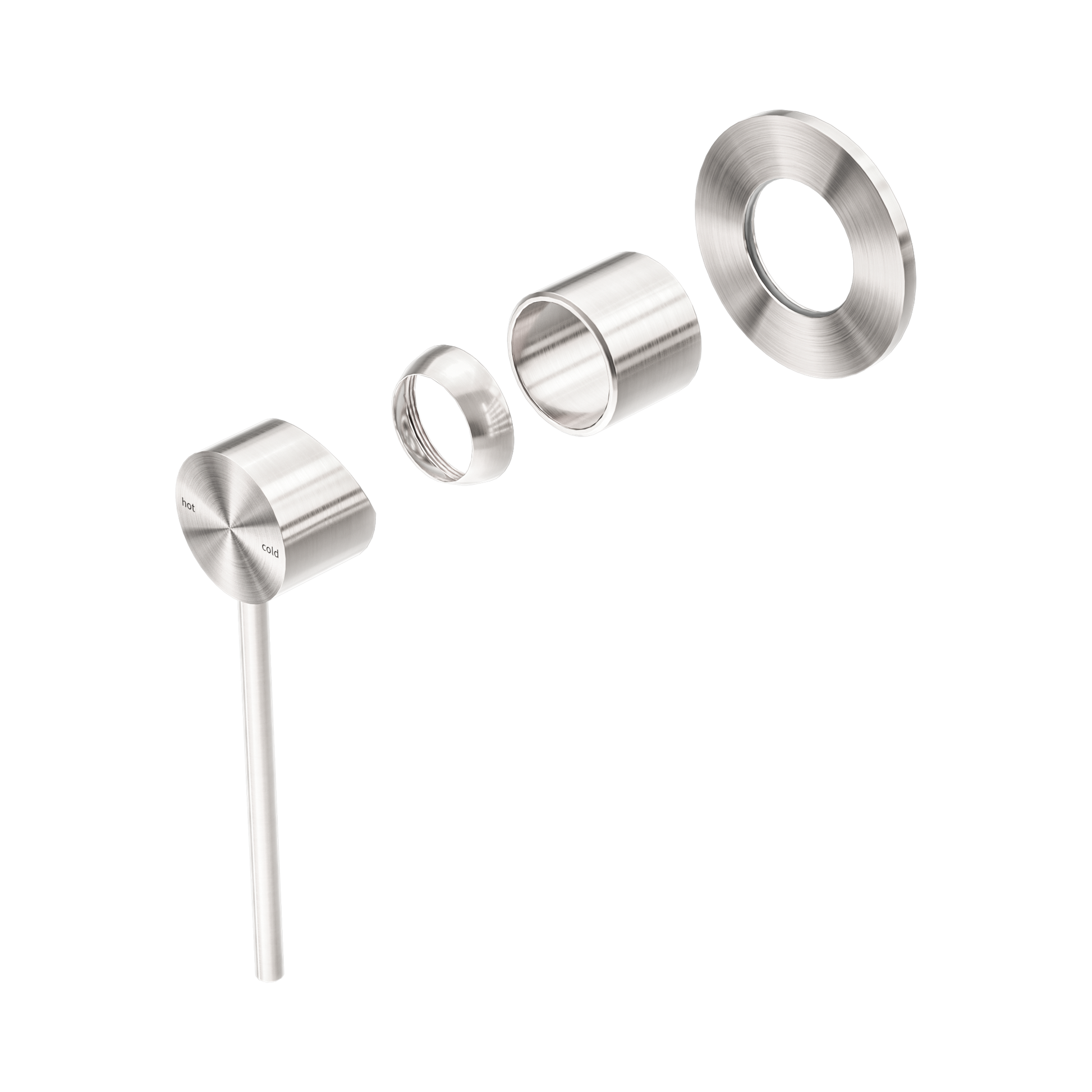 Nero Mecca Care Wall/Shower Mixer Trim Kits Only, Brushed Nickel