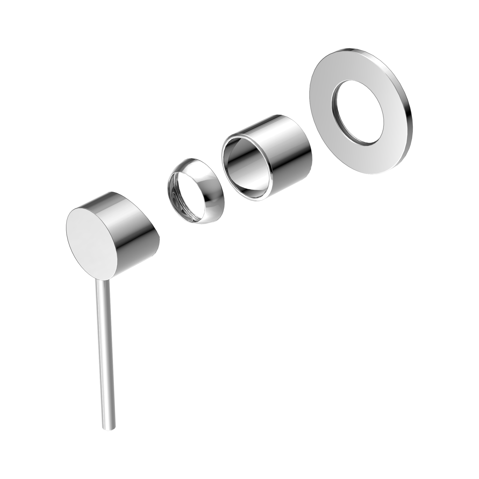 Nero Mecca Care Wall/Shower Mixer Trim Kits Only, Chrome