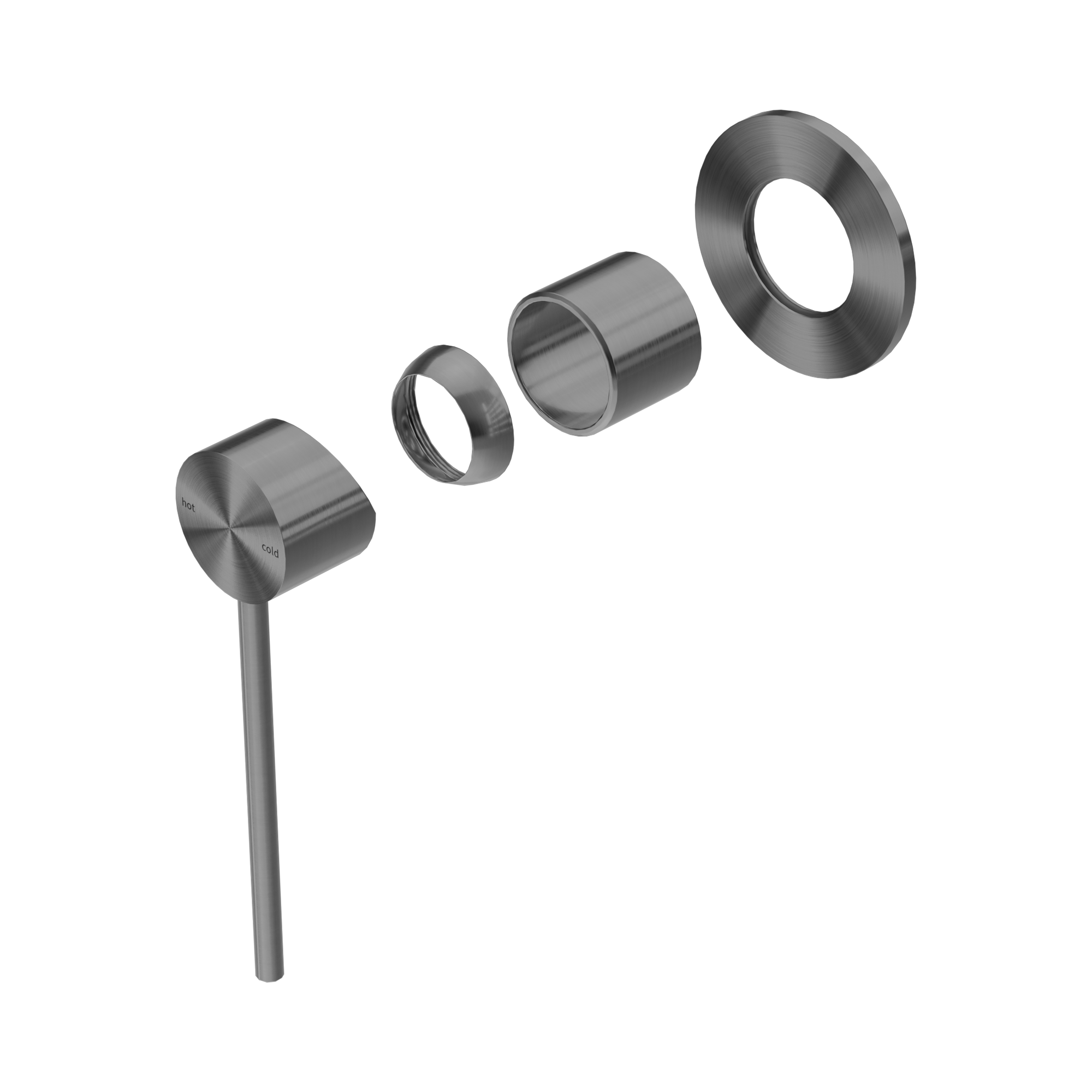 Nero Mecca Care Wall/Shower Mixer Trim Kits Only, Gun Metal