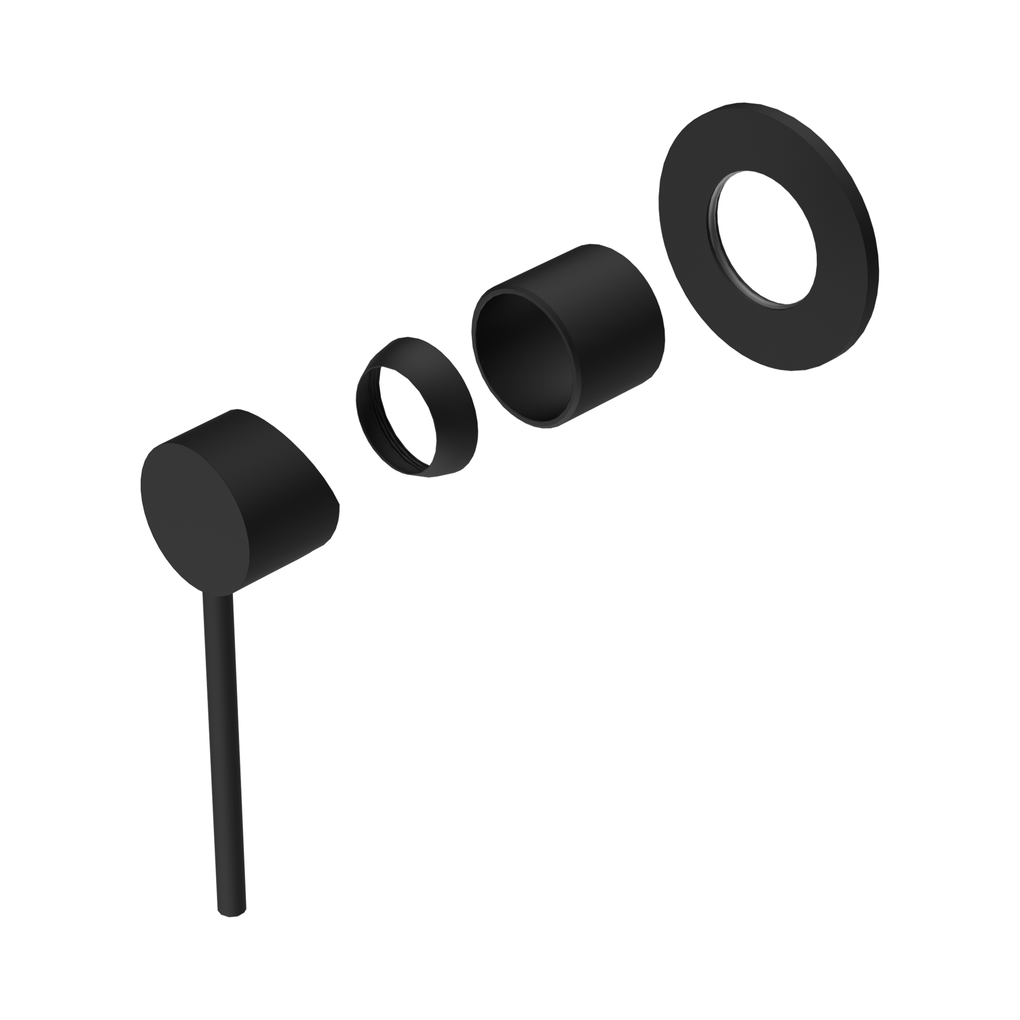Nero Mecca Care Wall/Shower Mixer Trim Kits Only, Matte Black