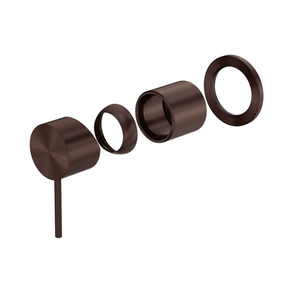 Nero Mecca Shower Mixer 60mm Plate Trim Kits Only, Rome Bronze