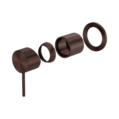 Nero Mecca Shower Mixer 60mm Plate Trim Kits Only, Rome Bronze