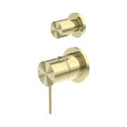 Nero Mecca Diverter Mixer Separate Back Plate, Brushed Gold