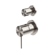 Nero Mecca Diverter Mixer Separate Back Plate, Brushed Nickel