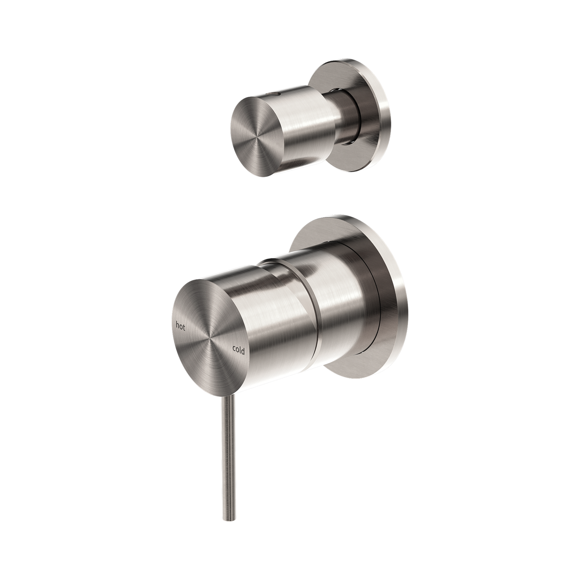 Nero Mecca Diverter Mixer Separate Back Plate, Brushed Nickel
