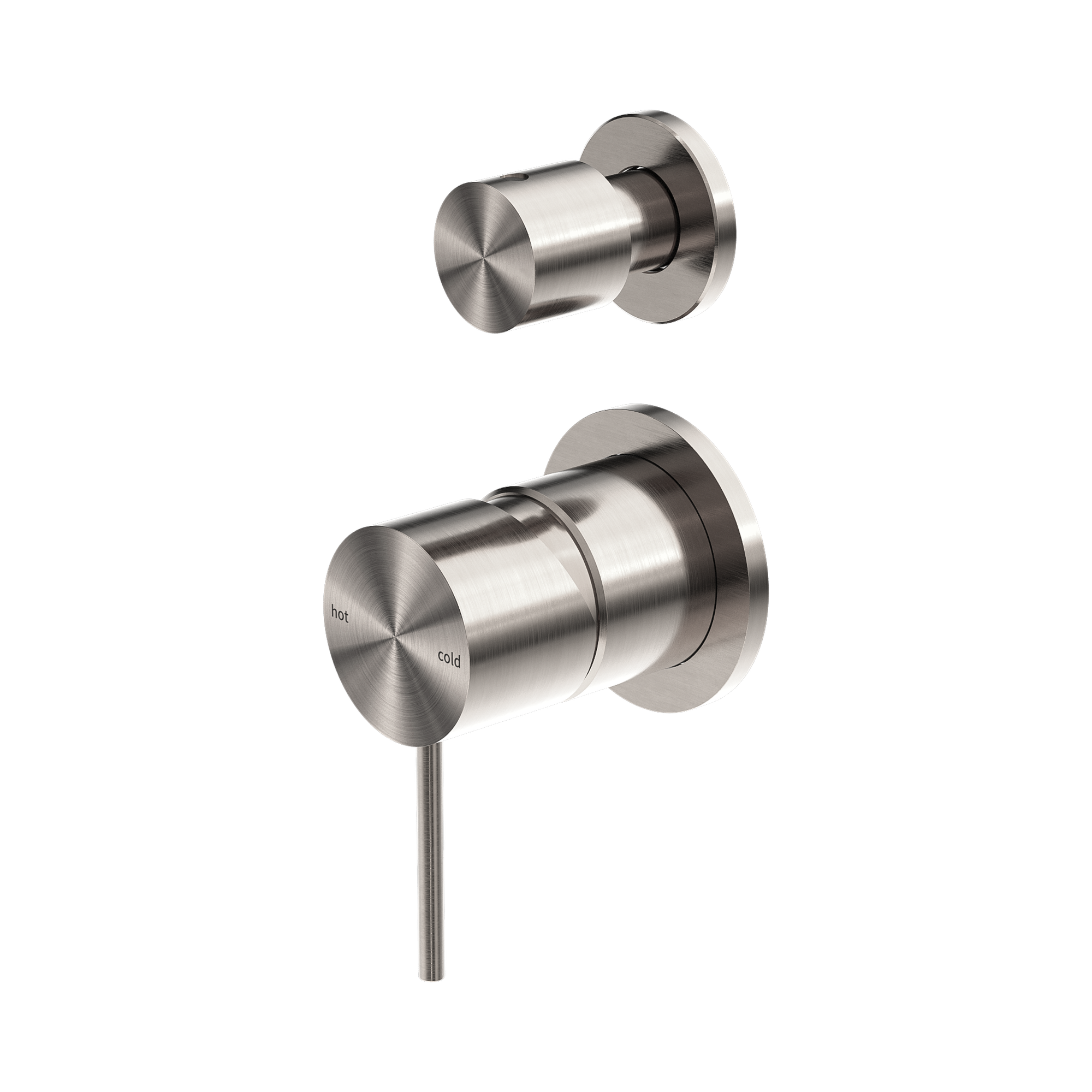 Nero Mecca Diverter Mixer Separate Back Plate, Brushed Nickel