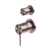 Nero Mecca Diverter Mixer Separate Back Plate, Brushed Bronze