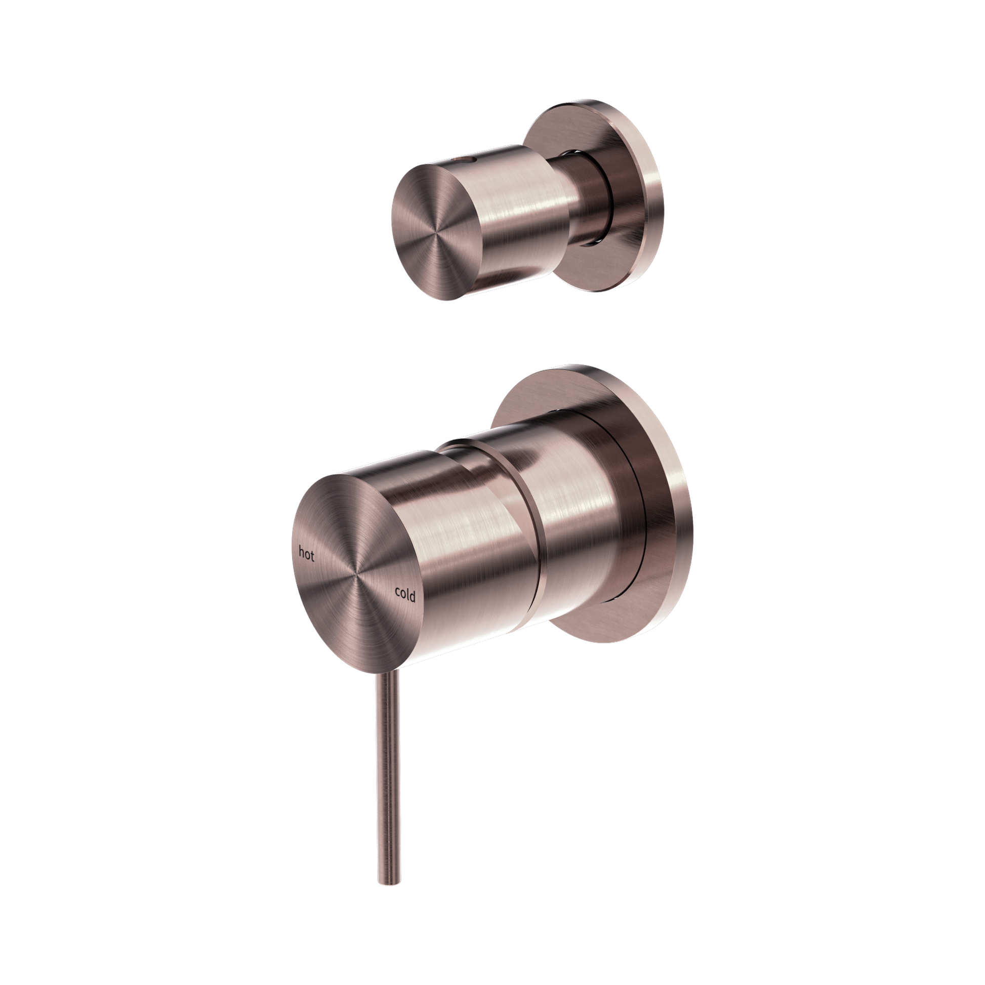 Nero Mecca Diverter Mixer Separate Back Plate, Brushed Bronze