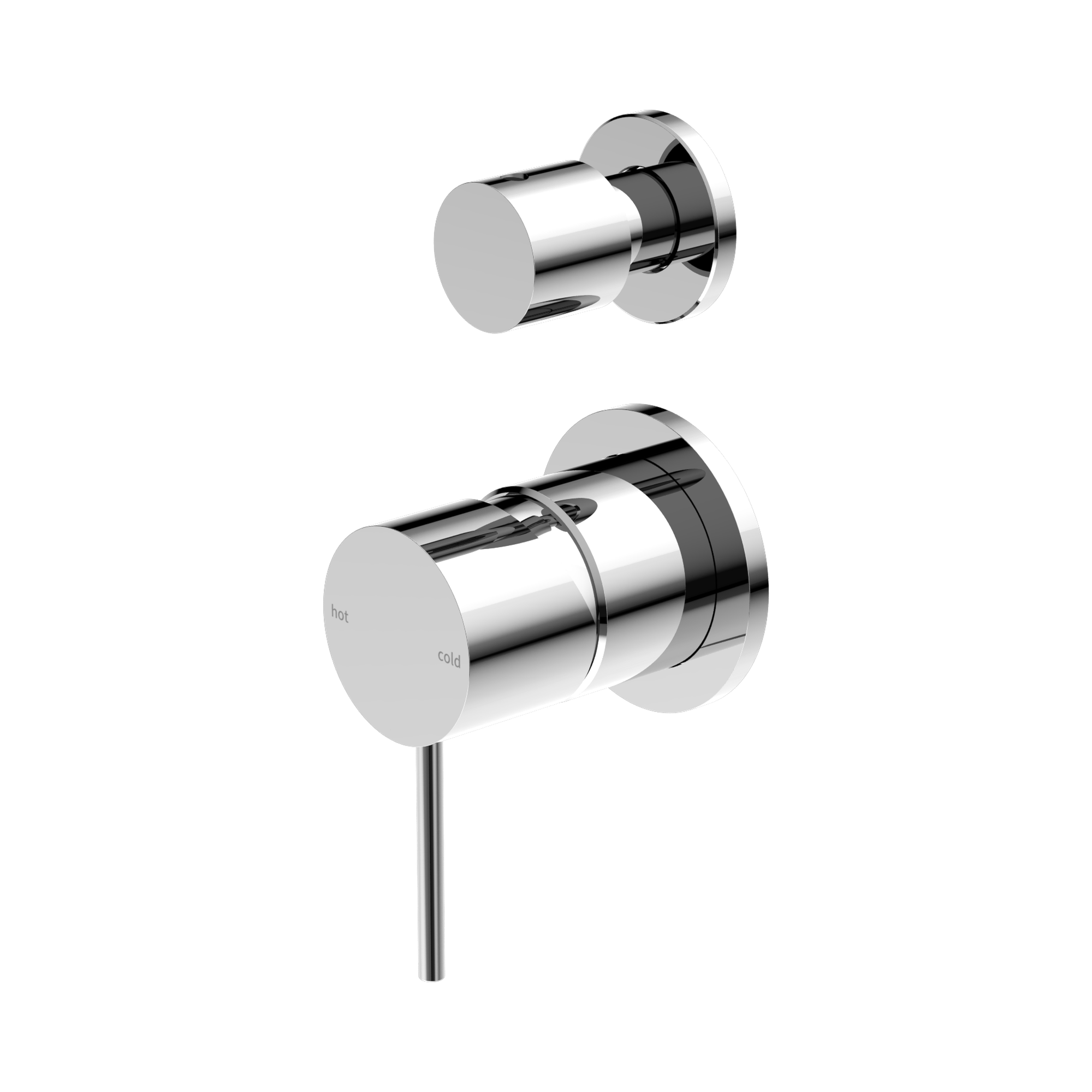 Nero Mecca Diverter Mixer Separate Back Plate, Chrome