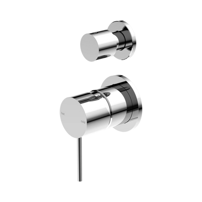 Nero Mecca Shower Mixer With Diverter Separate Back Plate, Chrome