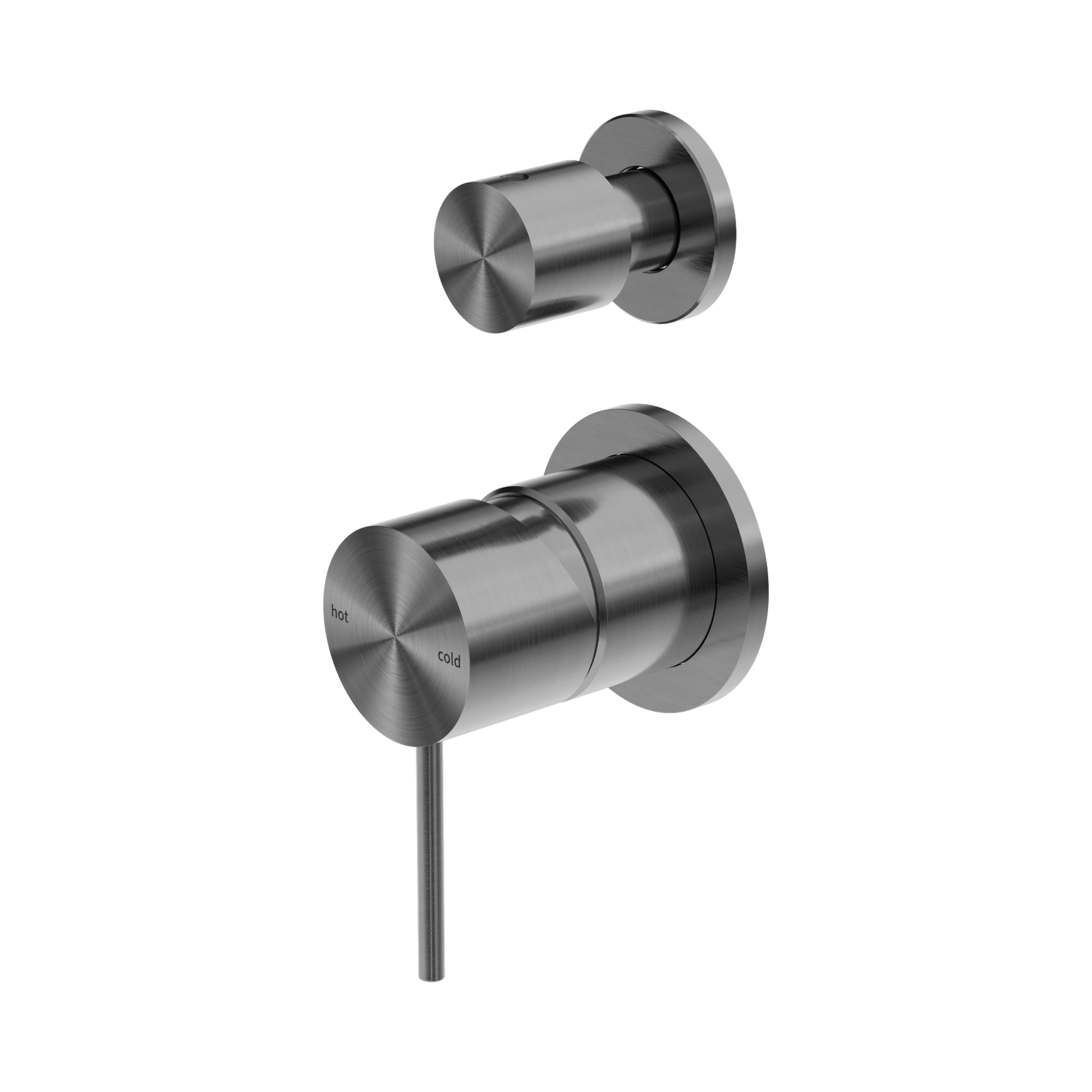 Nero Mecca Diverter Mixer Separate Back Plate, Gun Metal