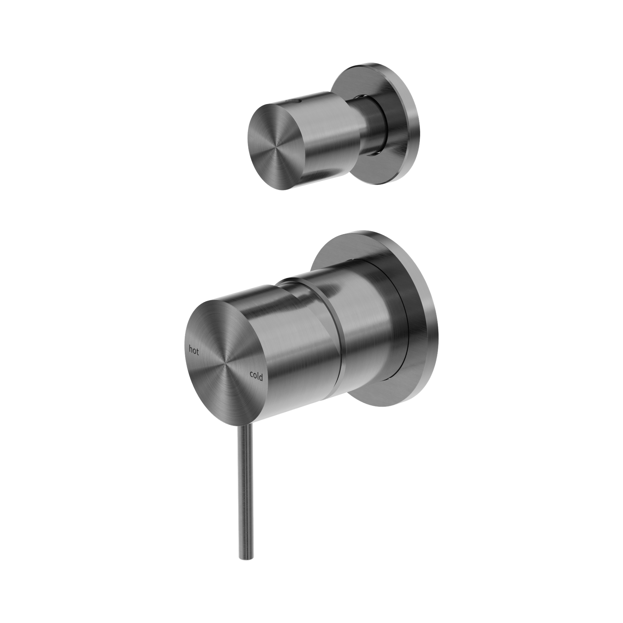 Nero Mecca Diverter Mixer Separate Back Plate, Gun Metal