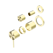 Nero Mecca Diverter Mixer Separate Back Plate Trim Kits Only, Brushed Gold