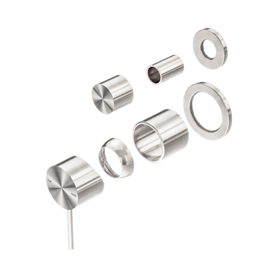 Nero Mecca Shower Mixer With Diverter Separate Back Plate Trim Kits Only, Brushed Nickel