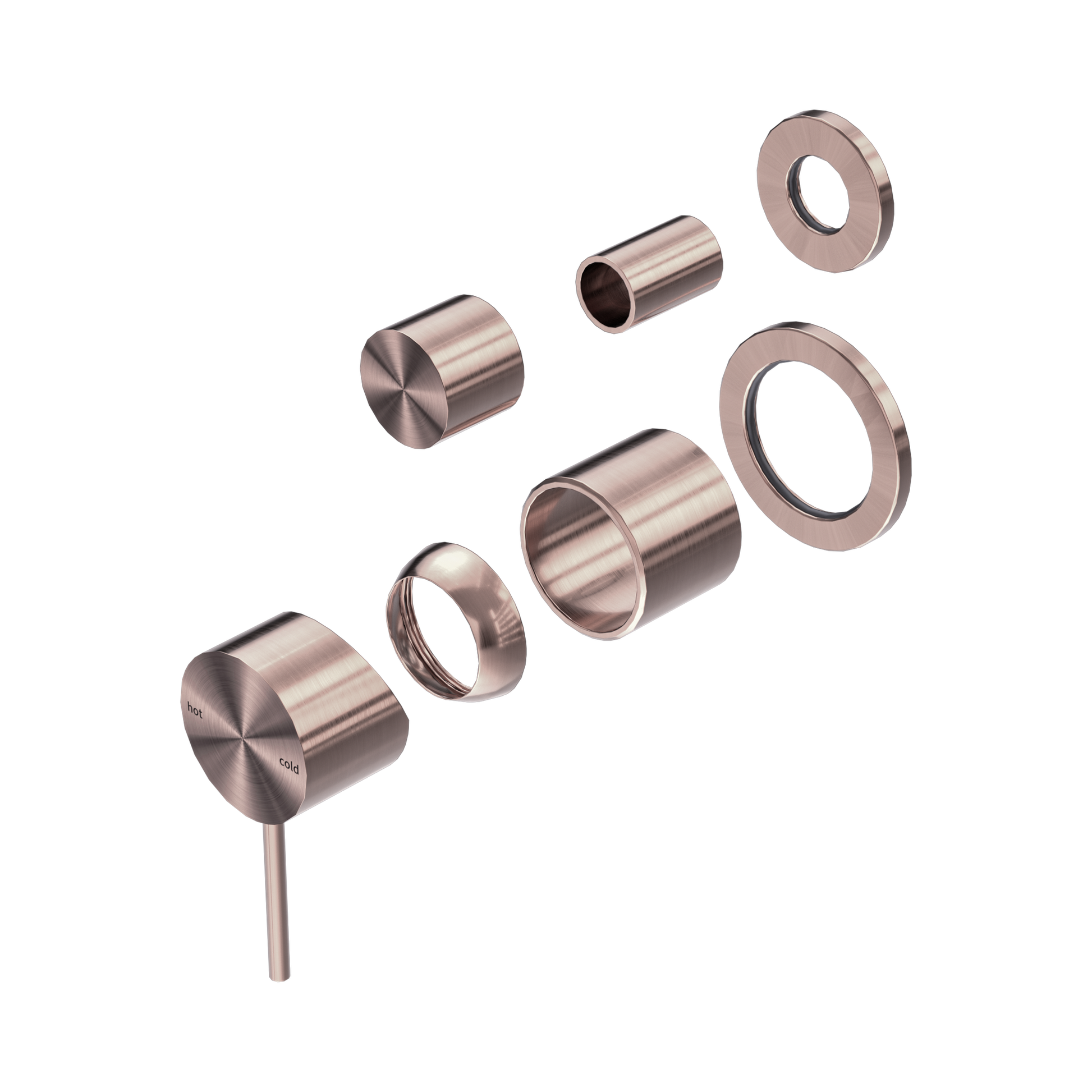 Nero Mecca Diverter Mixer Separate Back Plate Trim Kits Only, Brushed Bronze