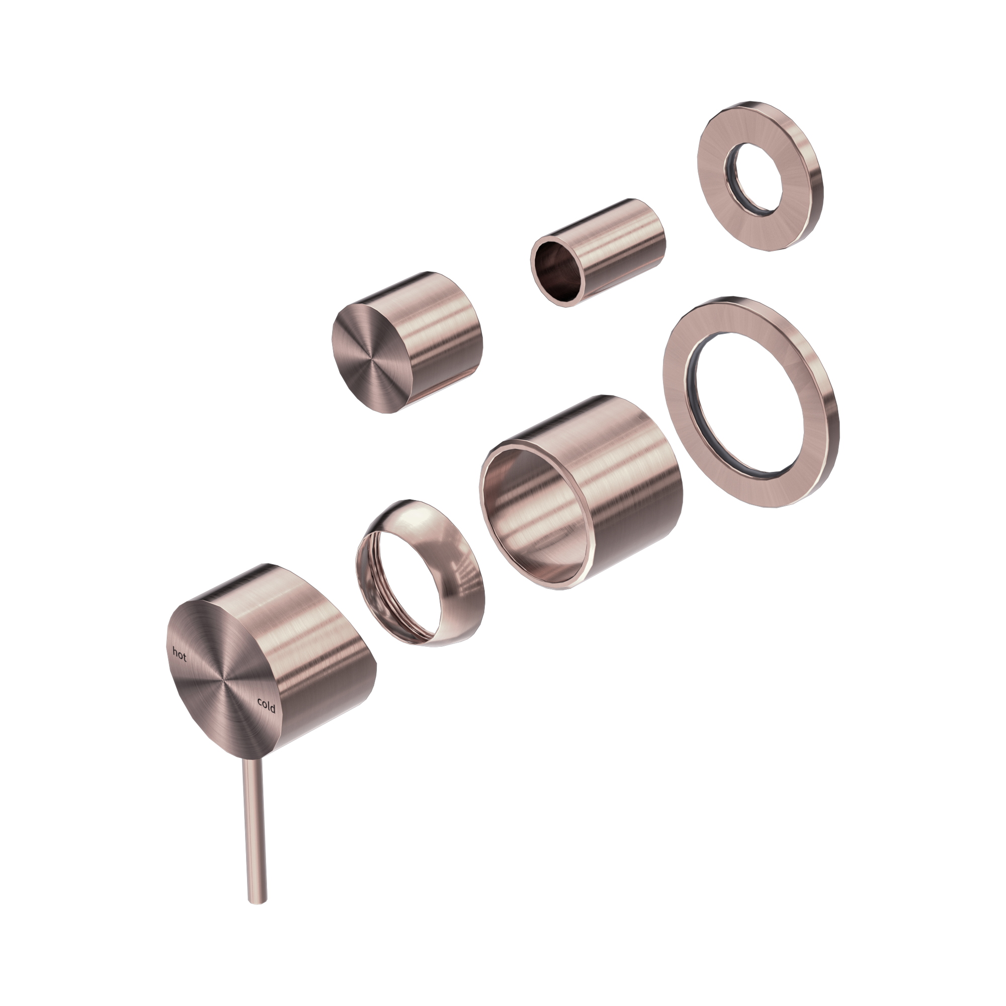 Nero Mecca Diverter Mixer Separate Back Plate Trim Kits Only, Brushed Bronze