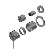 Nero Mecca Diverter Mixer Separate Back Plate Trim Kits Only, Gun Metal