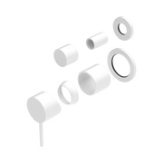 Nero Mecca Diverter Mixer Separate Back Plate Trim Kits Only, Matte White