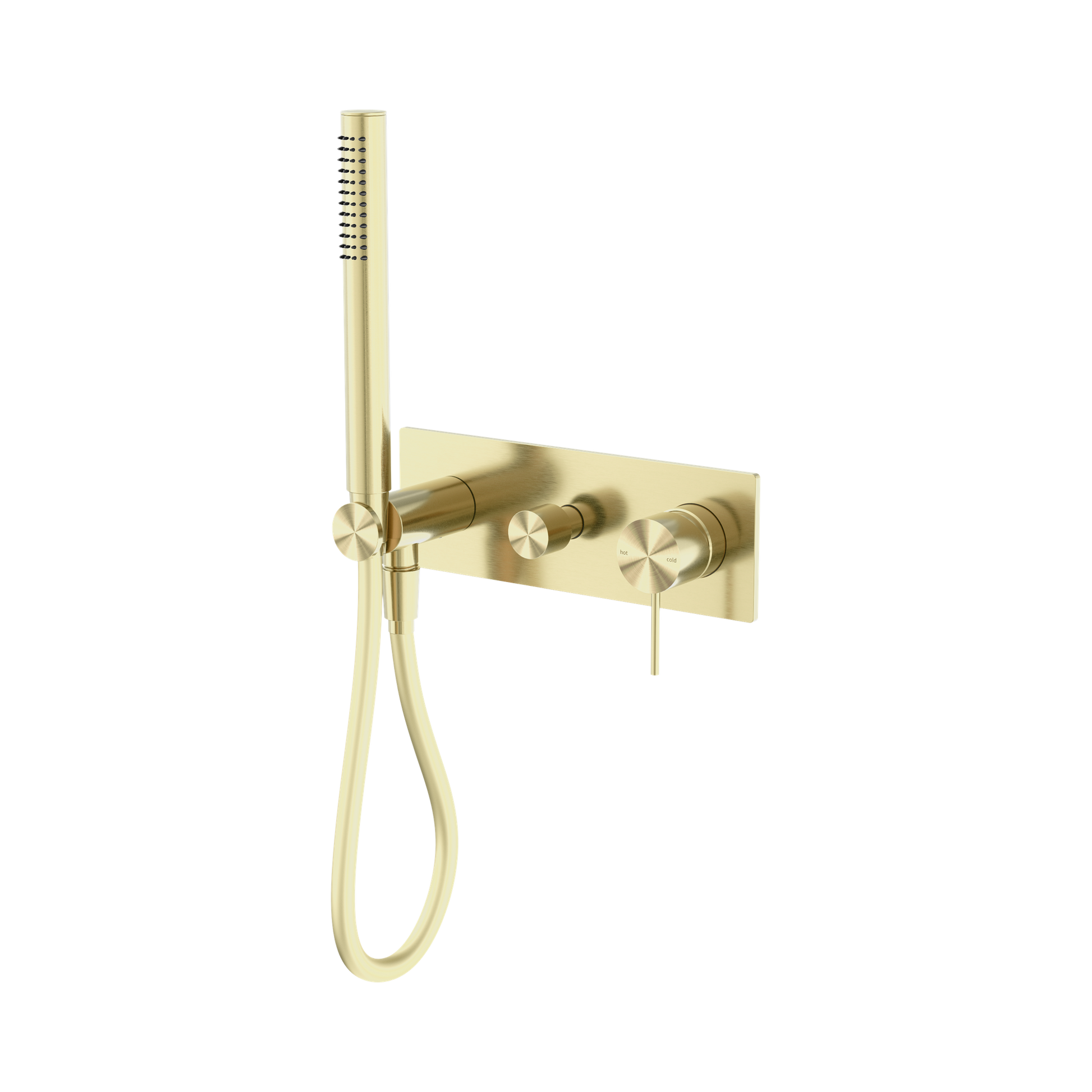 Nero Mecca Wall/Shower Mixer Diverter System, Brushed Gold
