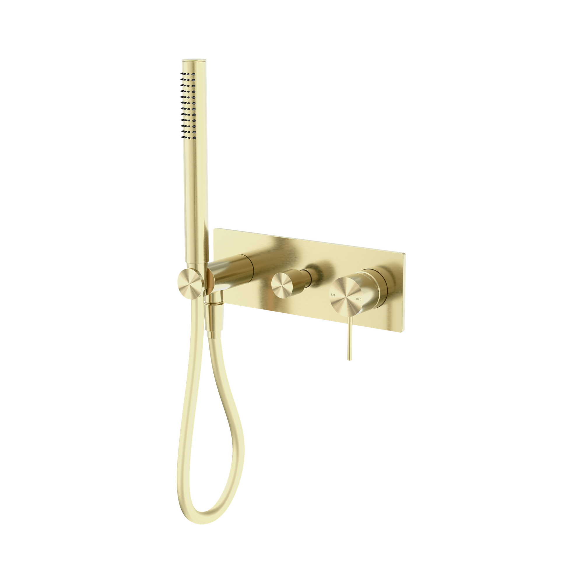 Nero Mecca Wall/Shower Mixer Diverter System, Brushed Gold