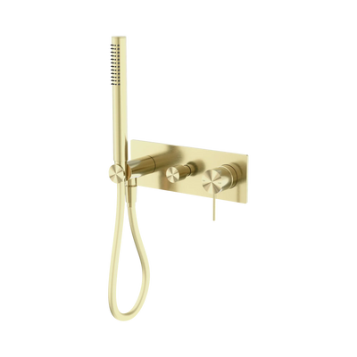 Nero Mecca Shower Mixer Diverter System, Brushed Gold